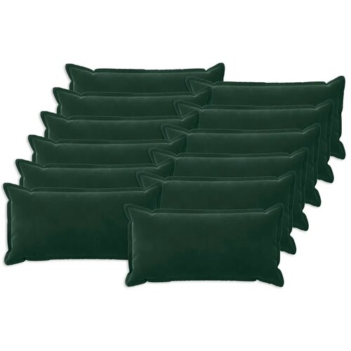  Presvlaka za jastuk 12 pcs HOUTEN Tamnozelena 40 x 80 cm Baršun - Tamnozelena 40 x 80 cm 12 Cene