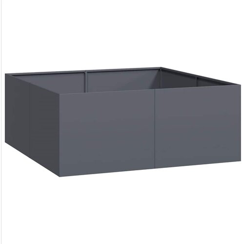 Maison Chic Cvetlični Lonec - Cvetlično korito antracit 100x100x40 cm Jeklo, (21789767) Cene