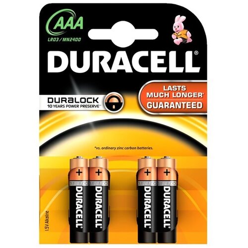 Duracell Battery Alkaline AAA 4 pack Slike