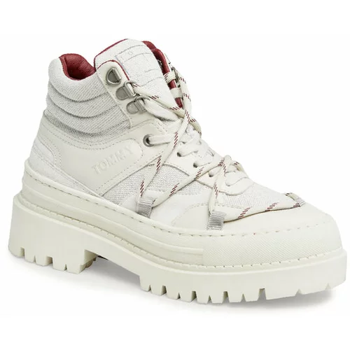 Tommy Jeans Pohodni čevlji Tjw Hybrid Boot EN0EN02338 Bela
