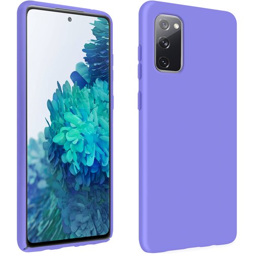 AVIZAR Samsung Galaxy S20 FE Poltrdi silikonski ovitek z mehkim zakljuckom na dotik - vijolicen, (20626321) Cene