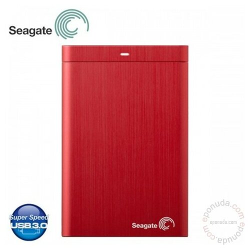 Seagate STDR1000203 1 TB, Backup Plus Slim Portable, 2.5, USB3.0, 159 gr, Red eksterni hard disk Slike