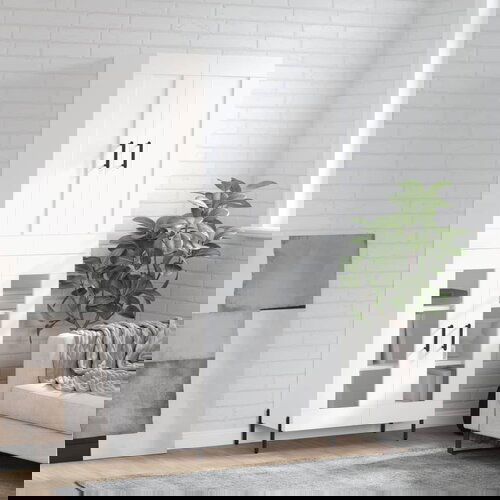 vidaXL Visoka komoda bijela 69 5x34x180 cm konstruirano drvo Cijene