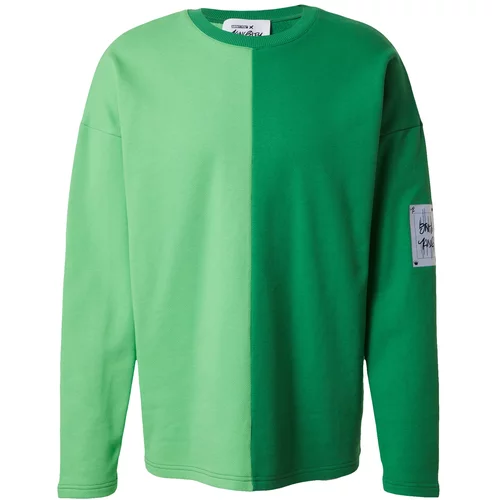 ABOUT YOU x Kingsley Coman Sweater majica 'Kai' zelena / svijetlozelena