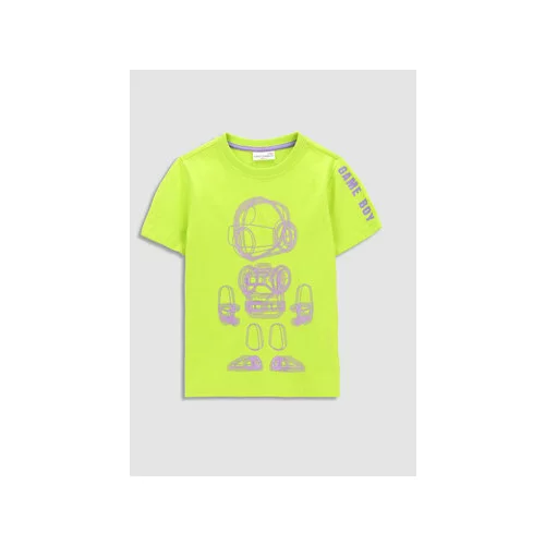 Coccodrillo Dječja pamučna majica kratkih rukava boja: ljubičasta, s tiskom
