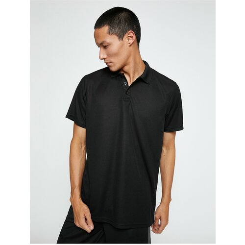 Koton Basic T-Shirt Polo Collar Buttoned Short Sleeve Quick Drying Fabric Slike