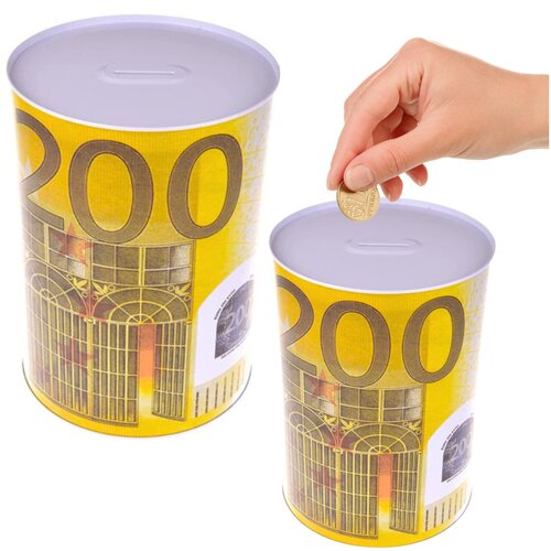 Metalna kasica s tiskom 200 Eura - 16.5 x 12cm Cijene