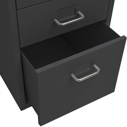  Mobilni ormarić za spise antracit 28 x 41 x 69 cm metalni Slike