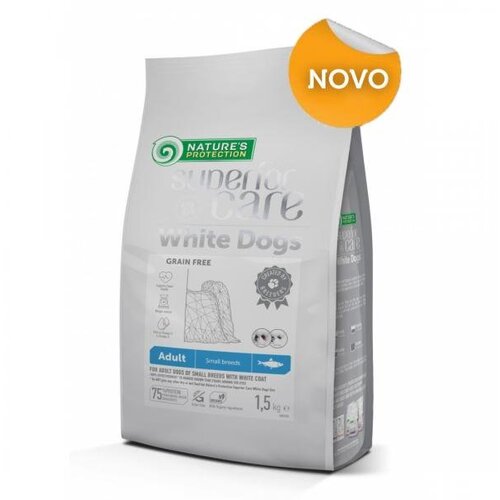 Nature's Protection White Dog Grain Free Haringa 1,5kg Cene