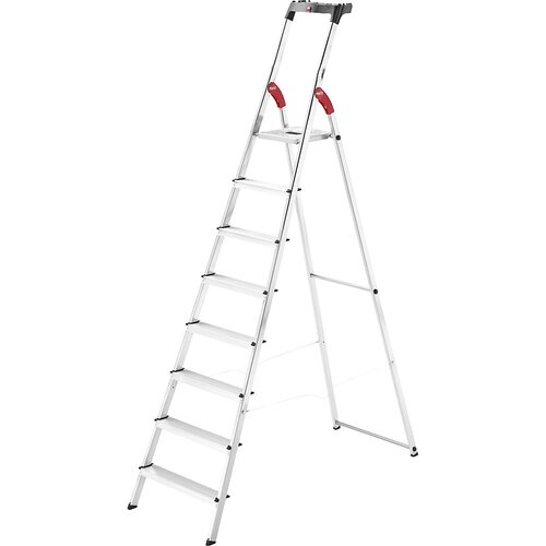 Hailo Aluminijasta dvokraka lestev s stopnicami StandardLine L60, nosilnost 150 kg, 8 stopnic Cene
