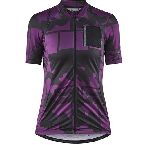 Craft ženska kolesarska majica s kratkimi rokavi adv offroad ss blossom-black Slike