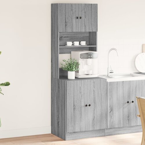 vidaXL Kuhinjska omarica siva sonoma 60x50x180 cm inženirski les Cene