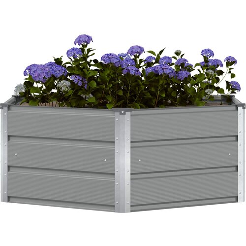  Sadilica Svijetlo siva 129 x 129 x 45 cm Čelik Slike