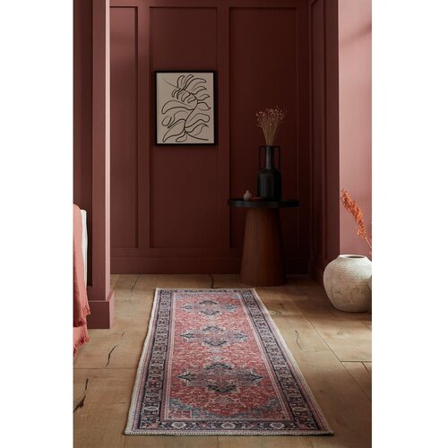 Flair Rugs Bordo rdeč pralen tekač iz me&amp;scaron;anice recikliranih vlaken 60x230 cm Windsor &amp;ndash; Slike