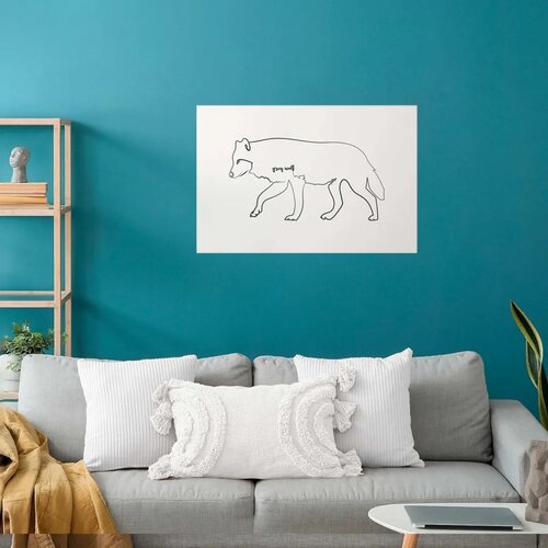  Plakat - Wolf 90x60 Bez okvira Slike