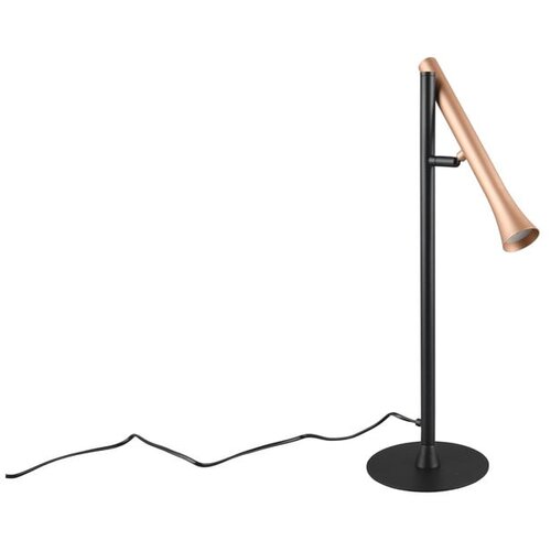  Crna/u zlatnoj boji LED stolna lampa s metalnim sjenilom (visina 53 cm) Fiato &amp;ndash; Slike