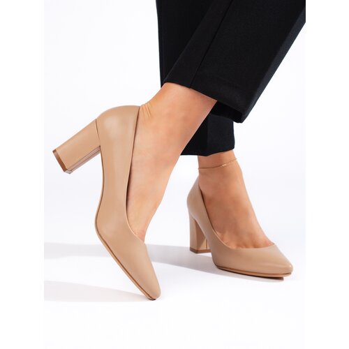 Sergio Leone Comfortable beige suede pumps by Cijene