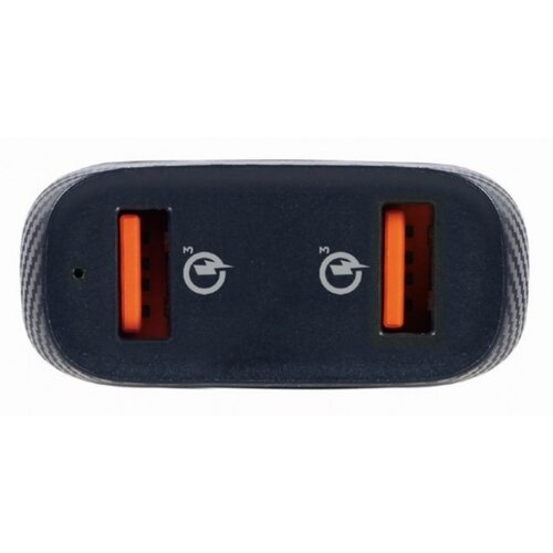 Gembird USB punjač za auto 2-port USB car fast charger, QC3.0, 36 W, black, TA-U2QC3-CAR-01 Cijene