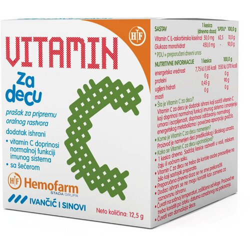  superrastvorljivi vitamin c za decu 25 kesica Cene