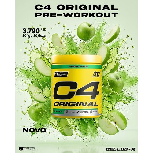 Cellucor C4 Original Pre Workout 204g jabuka Slike