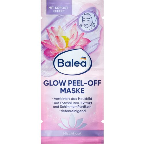 Balea Glow Peel-Off maska za lice, 2 x 8 ml 16 ml Slike