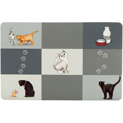 Trixie Patchwork Cat podloga za posodo - D 44 × Š 28 cm Cene