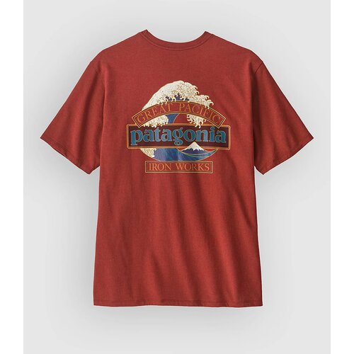 Patagonia Great Waves Responsibili- T-shirt rusty red Cene