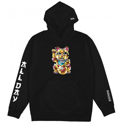 DGK Puloverji Sweat hood golden cat Črna Cene