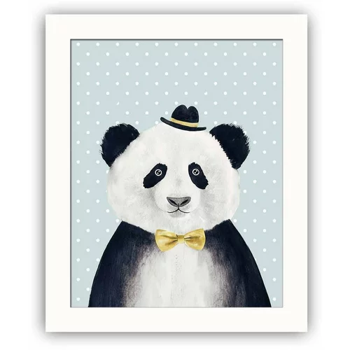 Alpha Wall Dekorativna slika Panda, 28,5 x 23,5 cm