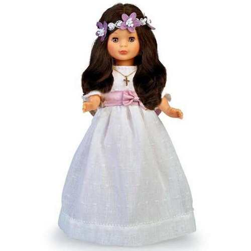  Smeđokosa Lutka za Prvu Pričest Nancy 48 cm Slike