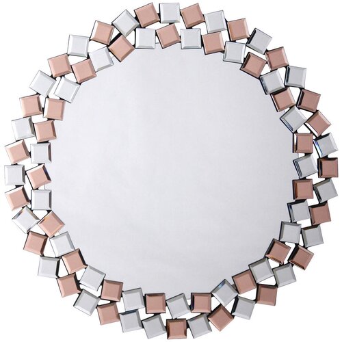 Kayoom STENSKO OGLEDALO, 80/80/1,6 cm kovina, steklo, leseni material Cene