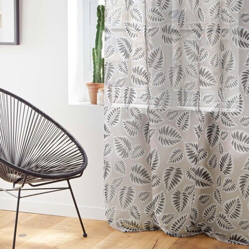 Douceur d int&amp;eacute;rieur Crna/bež prozirna zavjesa 140x280 cm Alma &amp;ndash; Slike