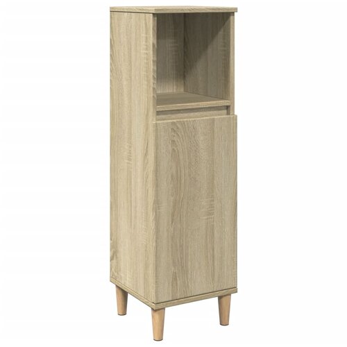 Maison Chic Kopalniška omarica - Kopalniški kabinet sonoma hrast 30x30x100 cm inženirski les, (21794758) Cene