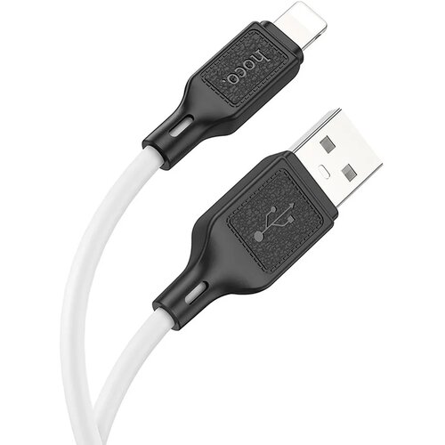  Podatkovni / polnilni kabel USB - Apple Lightning - Hoco X90 Cool 2.4A - 1m - beli &amp;amp; črni Slike