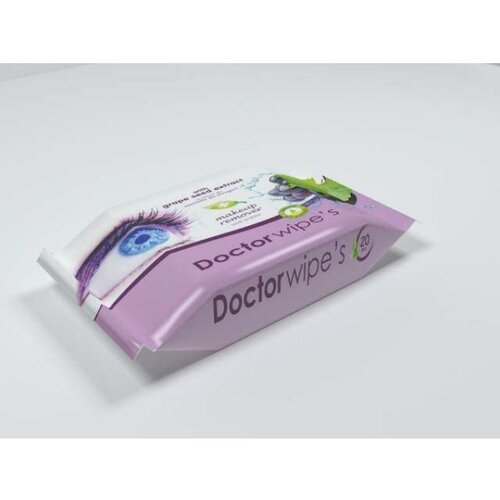 Doctor Wipe's DR. WIPES - Vlažne maramice za skidanje šminke sa ekstraktom grožđa Slike