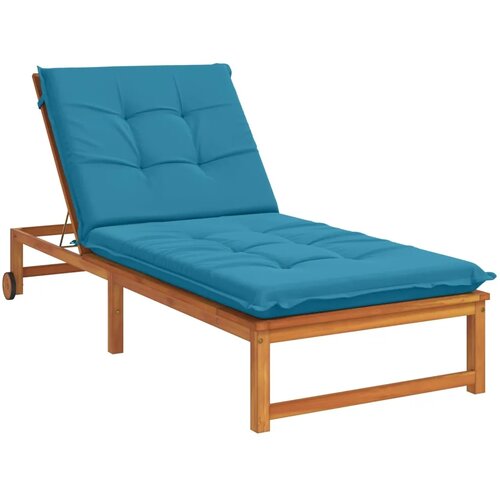  Jastučić za ležaljku GEMERT 100% poliester Svjetloplava - Svjetloplava 190 x 90 x 9 cm Poliester Slike