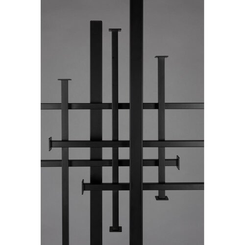 Dutchbone Črn jeklen obe&amp;scaron;alnik 71x185 cm Rumex &amp;ndash; Slike