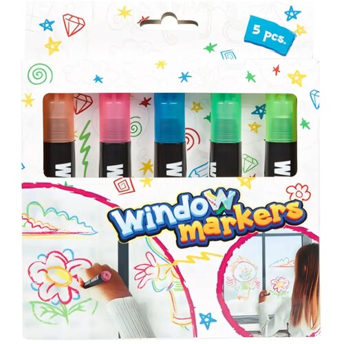 Magic Toys Komplet 5 flomastrov za okna Cene