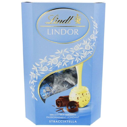 Lindt lindor čokoladne kuglice stracciatella 200g Slike