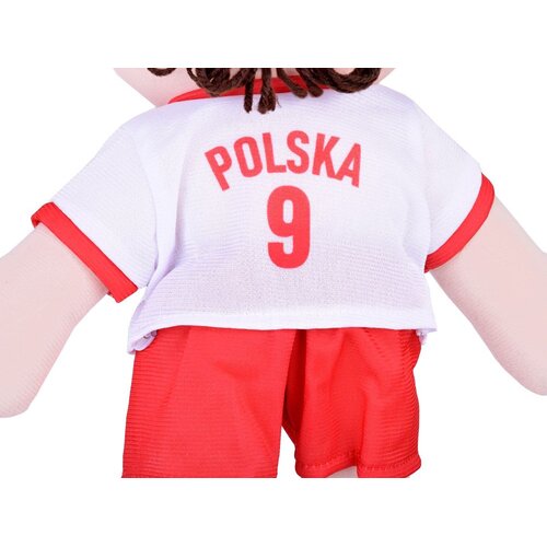  Krpena lutka POLJSKI Nogometa&amp;scaron; br. 9 - nogometna lopta Mekani materijal ZA5477 Slike
