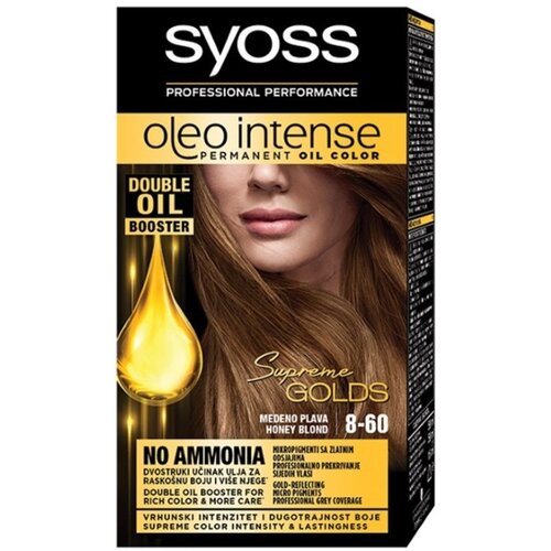 Syoss Oleo Intense trajna boja za kosu s uljem nijansa 7-10 Natural Blond 1 kom Cijene