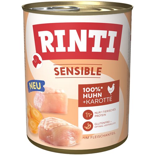 Rinti Varčno pakiranje Sensible 24 x 800 g - Pi&amp;scaron;čanec in korenček Slike