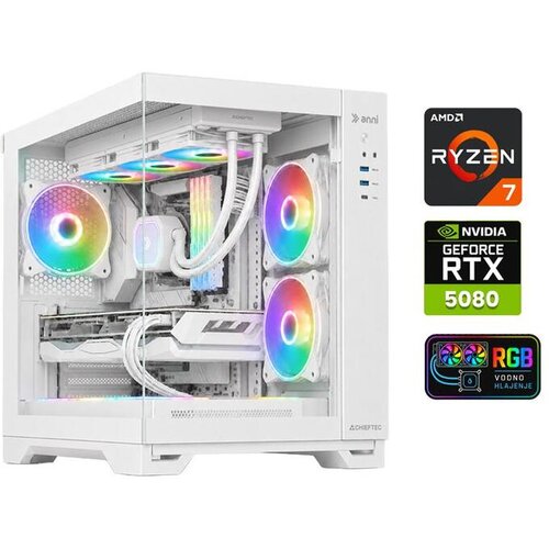 ANNI gaming namizni računalnik Gamer R7 Ryzen 7 7800X3D/32GB/2TB SSD/RTX 5080/bela Cene