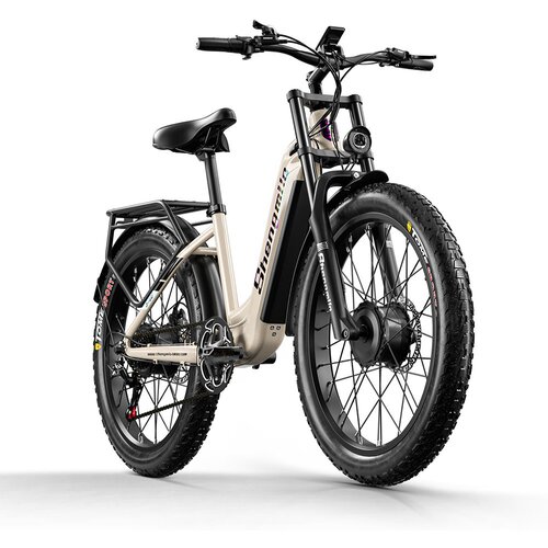 Shengmilo S700 1000W*2 električno gorsko kolo z dvojnim motorjem, 26-palčne debele pnevmatike in 17,5Ah Samsung baterijo, (21621384) Cene