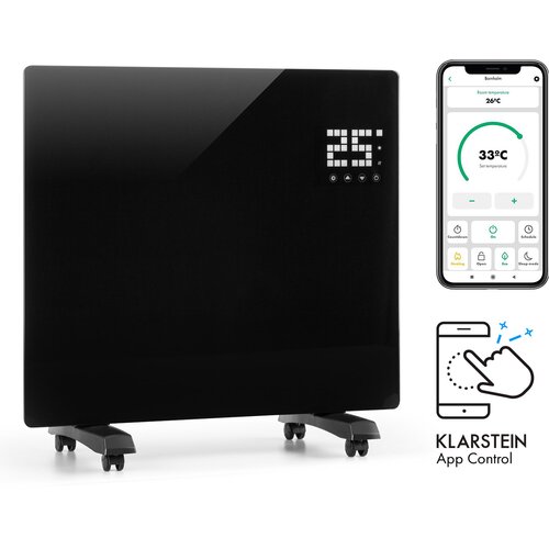 Klarstein bornholm single smart, konvekcijska grijalica, 1000 w, kontrola primjene, crna Cijene