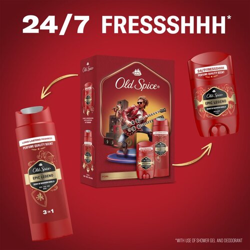 Old Spice Epic Legend Rockstar poklon set za mu&amp;scaron;karce Slike
