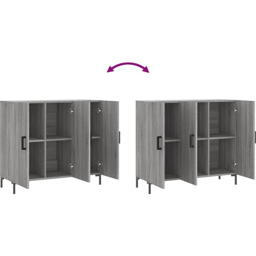  Komoda boja hrasta sonome 90 x 34 x 80 cm konstruirano drvo Slike