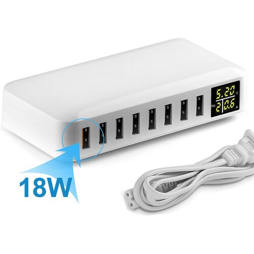  VISESTRUKU PUNJAC I6+ 60W QC 3.0 8port CE FCC ROHS PSE Slike