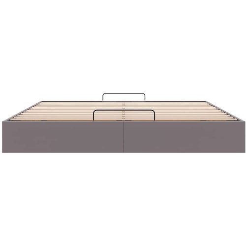 VidaXL otomanski okvir kreveta bez madraca sivi 180x200cm umjetne kože Slike