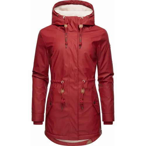 Ragwear Funkcionalna jakna 'Monadis Rainy' rjava / rubin rdeča